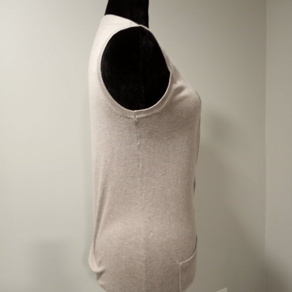 MARKS AND SPENCER TAUPE COTTON VEST WOMEN UK SIZE 10 - Picture 9 of 9